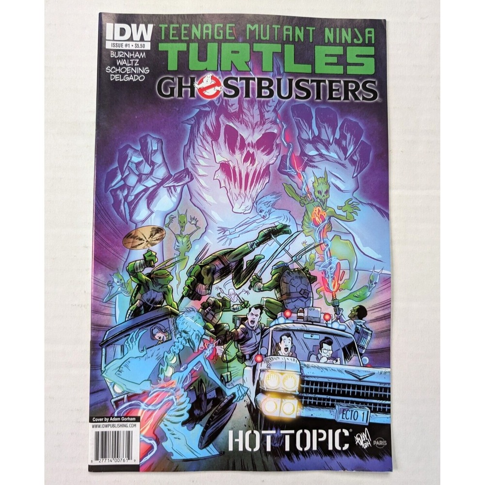 Teenage Mutant Ninja Turtles x Ghostbuster Comic #1 Hot Topic Exclusive IDW 2014